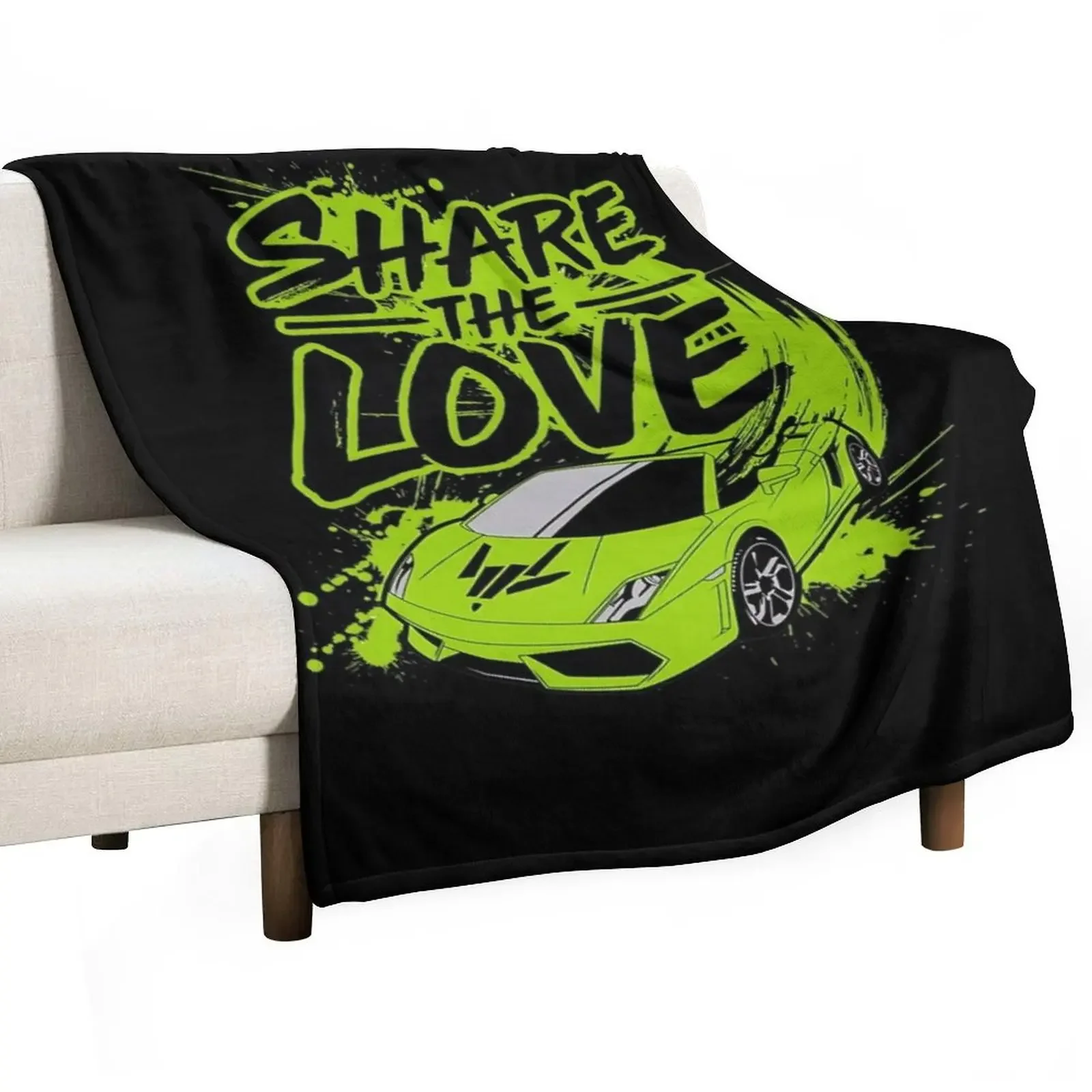 

Share The Love Sharerghini Throw Blanket Custom Furrys Blankets