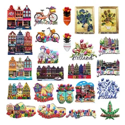 Europe Netherlands Fridge Magnets Tourism Souvenir Refrigerator Magnets Sticker Collection Handicraft Decoration Articles