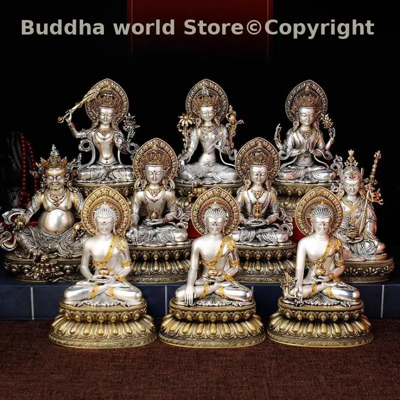 Various TOP Exquisite Tibetan silver BUDDHA TARA Bodhisattva high quality buddha statue safety Exorcism warding off evil spirits