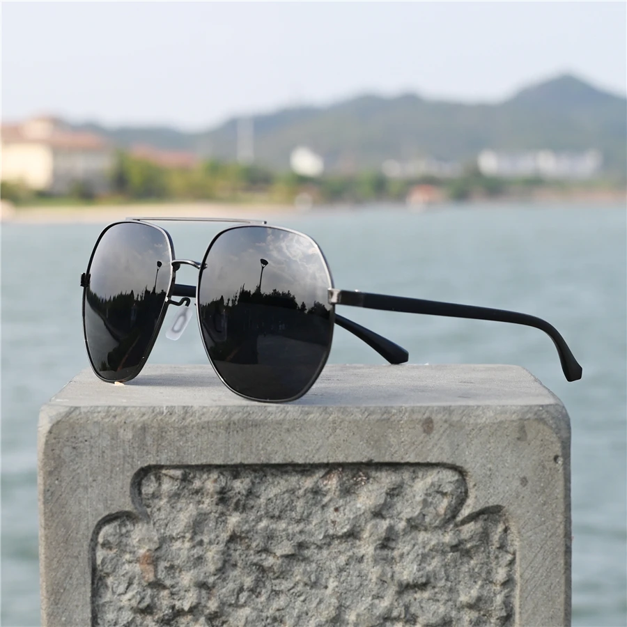 Vazrobe 160mm Oversized Sunglasses Men Driving Sun Glasses for Man Huge Big Mirrored Ultra Light HD Coating Film UV400