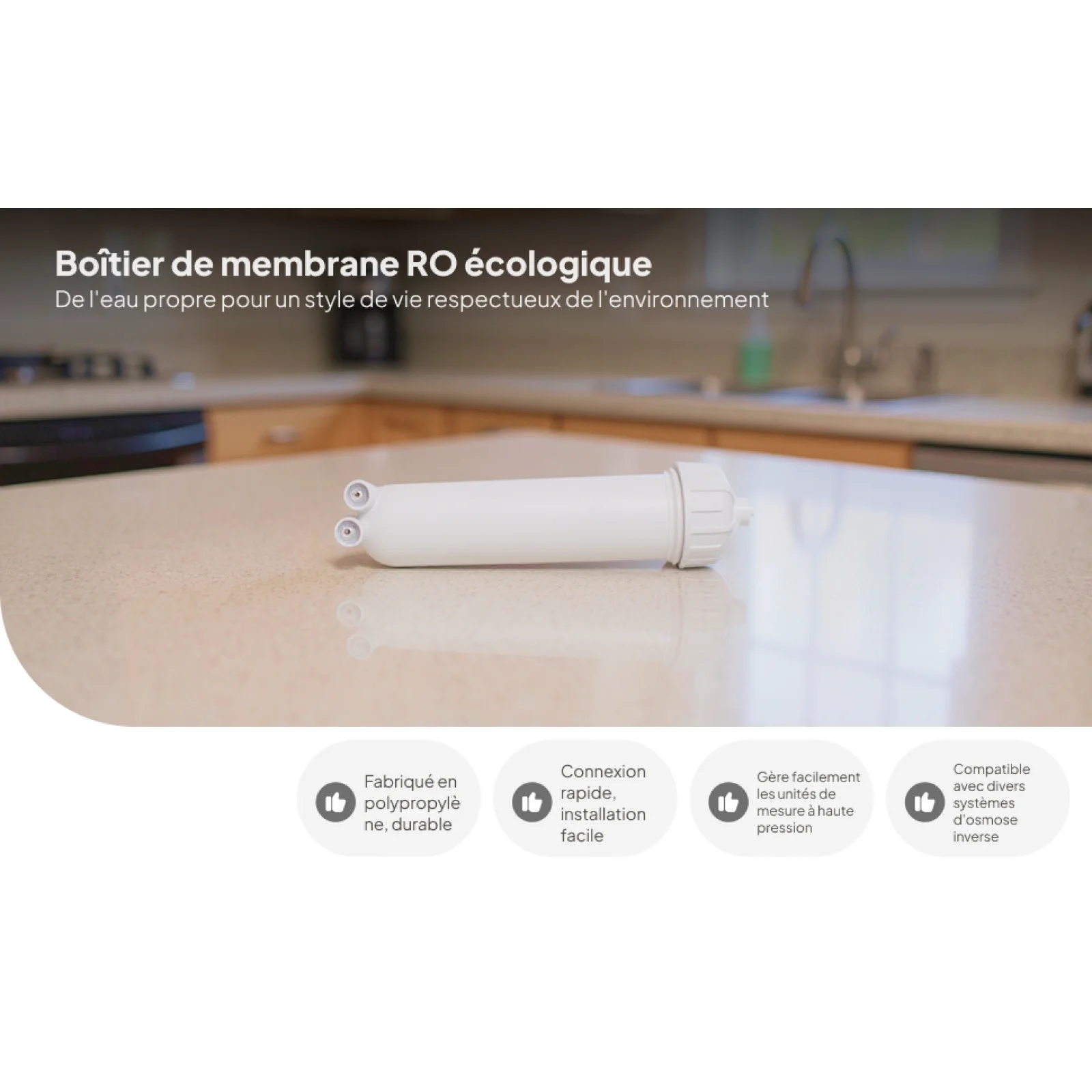 

Мембранный корпус Ro 3013, система фильтров для воды, прочный, обратный осмос, замена фитингов, мембранное решение для домашнего хозяйства