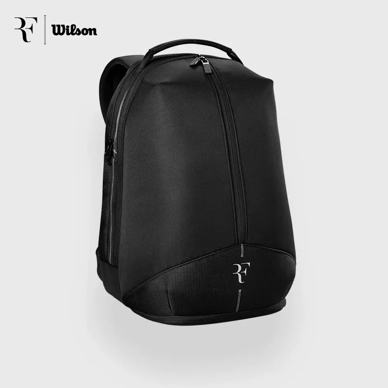 

Wilson Federer RF01 Tennis Racket Bag, Stylish New Backpack, Large Capacity Multifunctional Black Backpack