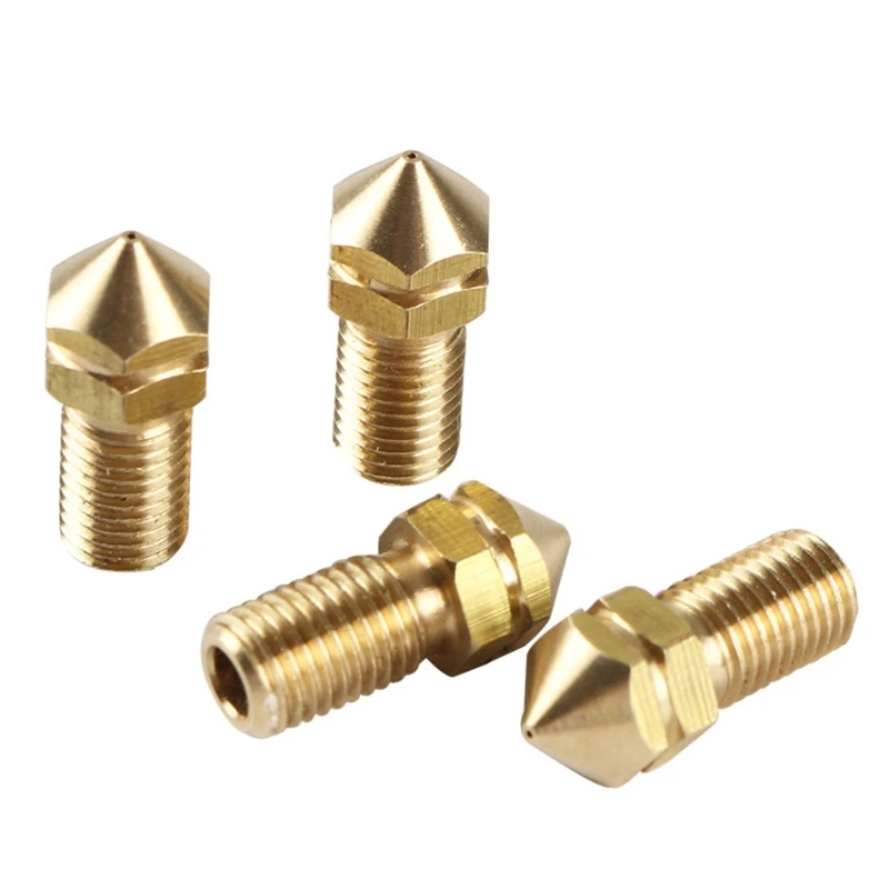 Ultimaker3 3DPrinter Replace Print Brass Nozzle 0.4mm for UM3 Spare Parts 3.0mm Filament 4Pcs/set