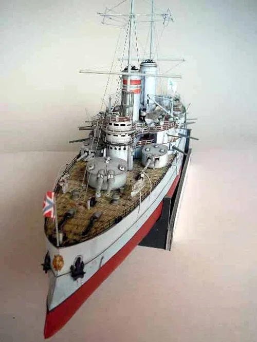 1:200 Scale Russian Battleship Andrei Pervozvanny Card Paper Model Kit Puzzles Handmade Toy DIY