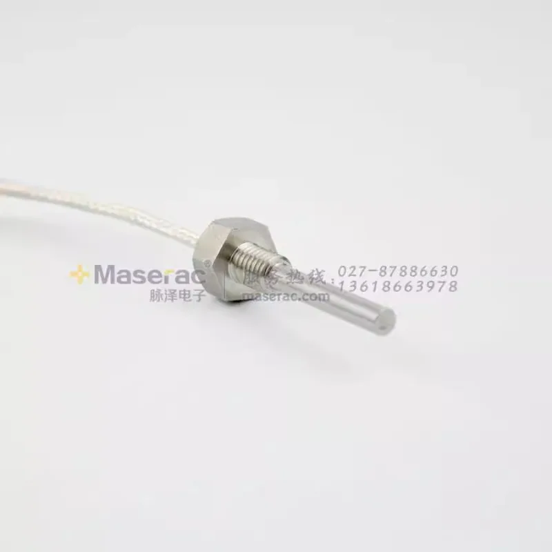 High precision threaded fixed PT100/PT200/PT20/PT1000 shielded temperature sensor