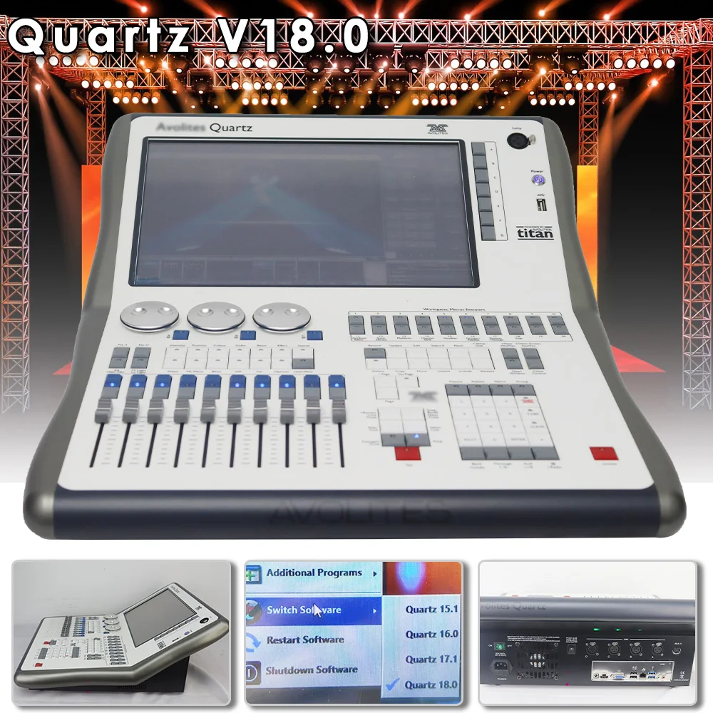 Newest Quartz Console Stage Controller Version 18 System Intel Core I7 240G solid-state Drive 8GB RAM Party Dj Disco Lighting
