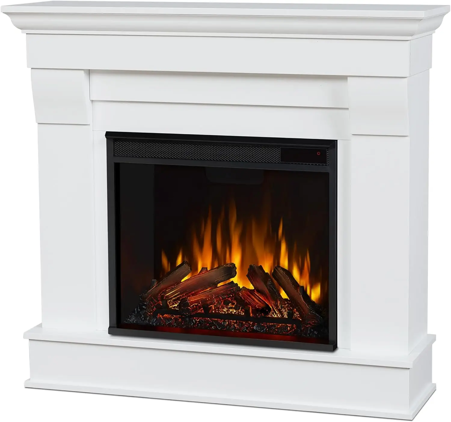 Chateau 41” Electric Fireplace with Mantel for Living Room or Bedroom, Replaceable Fireplace Insert Heater