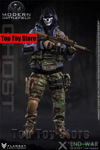 Flagset FS 73033 1/6 Ghost Action Figure Simon Riley End War COD Army Men 12inch Special Toys Model Full Set Collection Figure