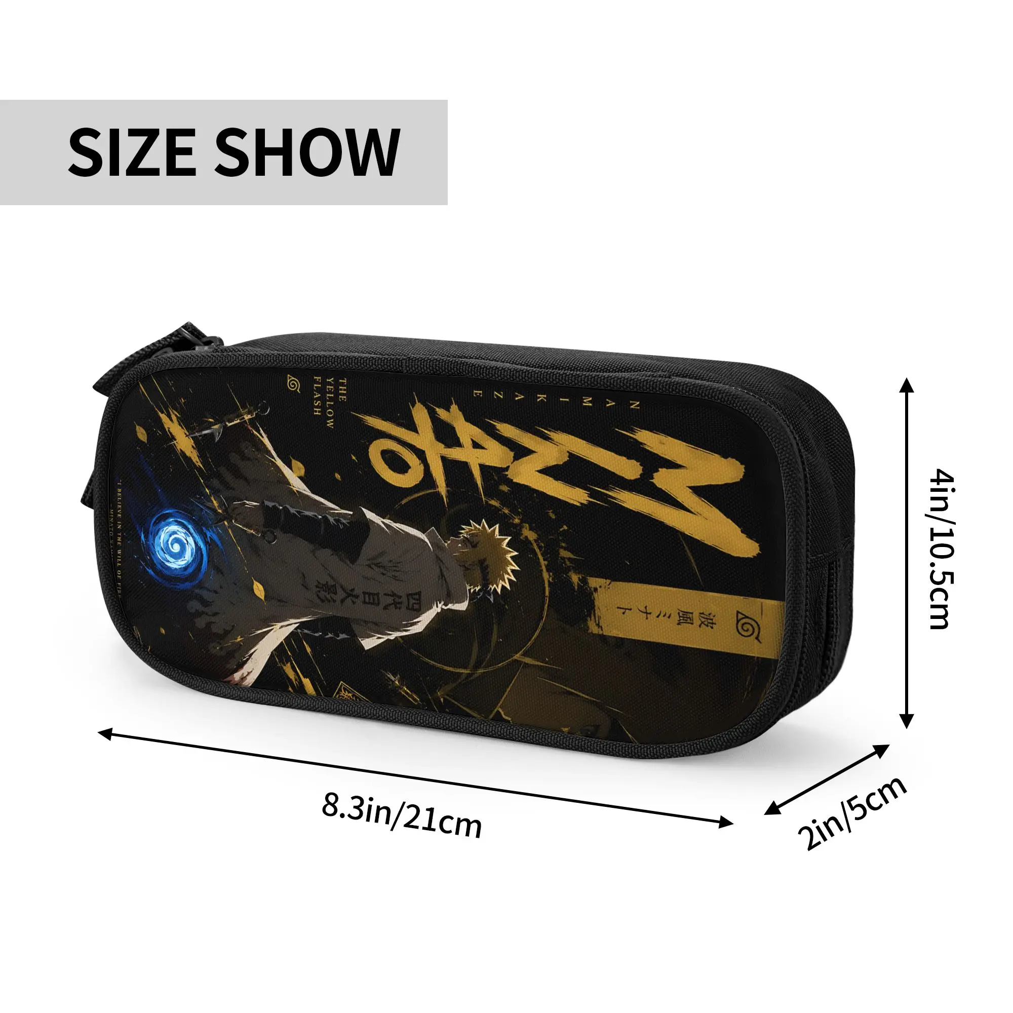 Custom Naruto Anime Theme Large Capacity Bags for Child  School Pencil Bag for Boys Gilrs Kids