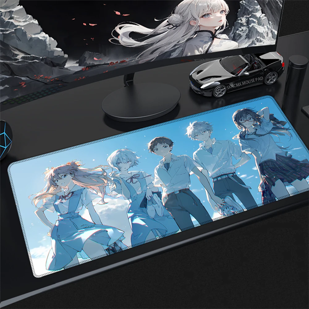 Mauspad Classic NERV Mauspad EVA N-Neon G-Genesis E-Evangelion Lock Edge Computerpad für Büro, Zuhause, Gaming, Schreibtischdekoration