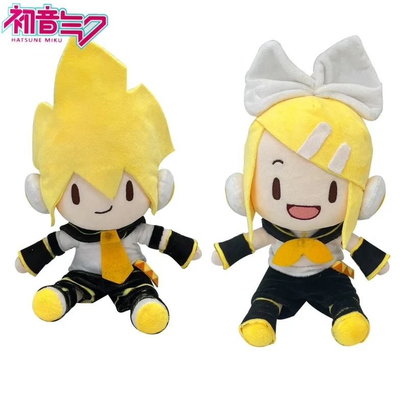 28cm Anime Hatsune Miku Kagamine Rin/len Fufu Plush Toy Doll Kawaii  Figure High Doll Children Birthday Gift