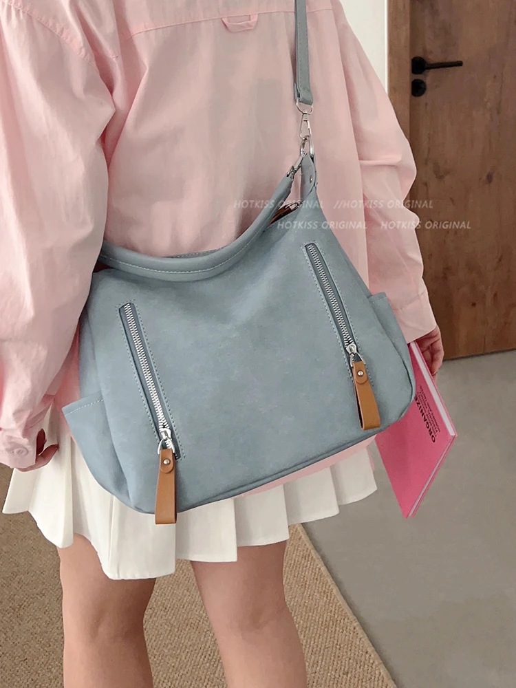 All-match Commuter Tote Bag Female 2024 New Summer One-shoulder Handbag Leisure Large-capacity Messenger Bag