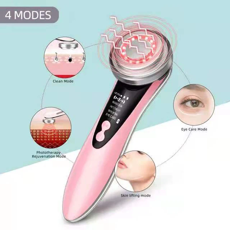 Machine Skin Rejuvenation Face Massager Tool With 3 Adjutstable Levels Of Strength Ems Micro-Current Face Massager Vibrating