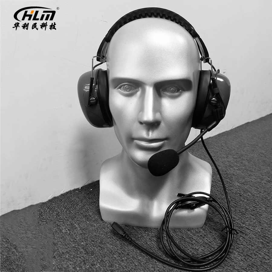 2026new Noise Cancelling Headphones Industrial Racing Heavy Duty Noise Cancellation Headset for TYT MD-380 MD-390  BaoFeng UV5R