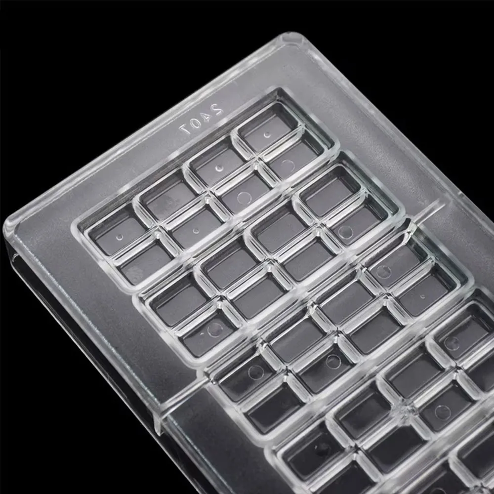 ABUG-Break Apart Chocolate Bar Mold, DIY Homemade Candy Pastry Baking Mould For Confectionery Making & Cake Decoration