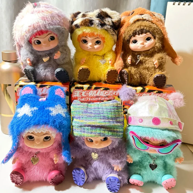 

Wakuku Fuzzy Trendy Fun Party Series слепая коробка игрушки Mystery Box Kawaii фигурка милая сумка кулон кукла сумка-сюрприз подарок