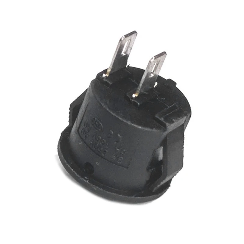 10Pcs 2 Pin Round Rocker Switches Snap-in ON OFF Rocker Position Switch 12V 23mm Diameter Electrical Equipment