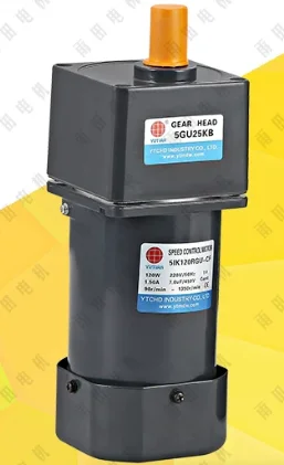1pcs 5IK120RGU-CF/5GU9K AC speed regulation geared motor 120W vari-able speed motor 220V helical gear motor