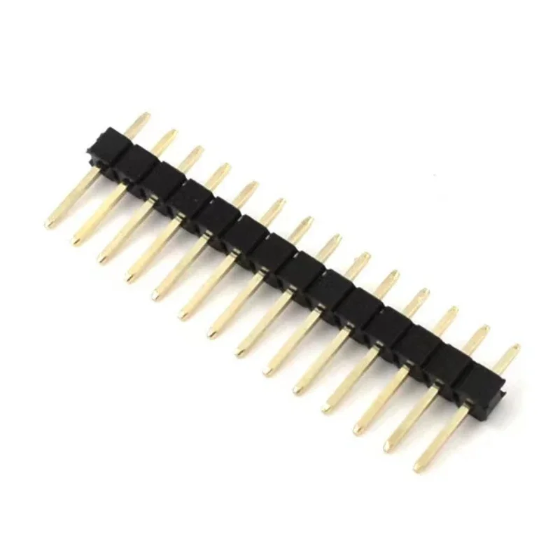 10PCS 1.0mm 1.27mm 2.0mm 2.54mm Pin Header Double Row Male 1/2~40P Breakaway PCB Board Connector Strip Pinheader 1*2/2P 4P 6-40p