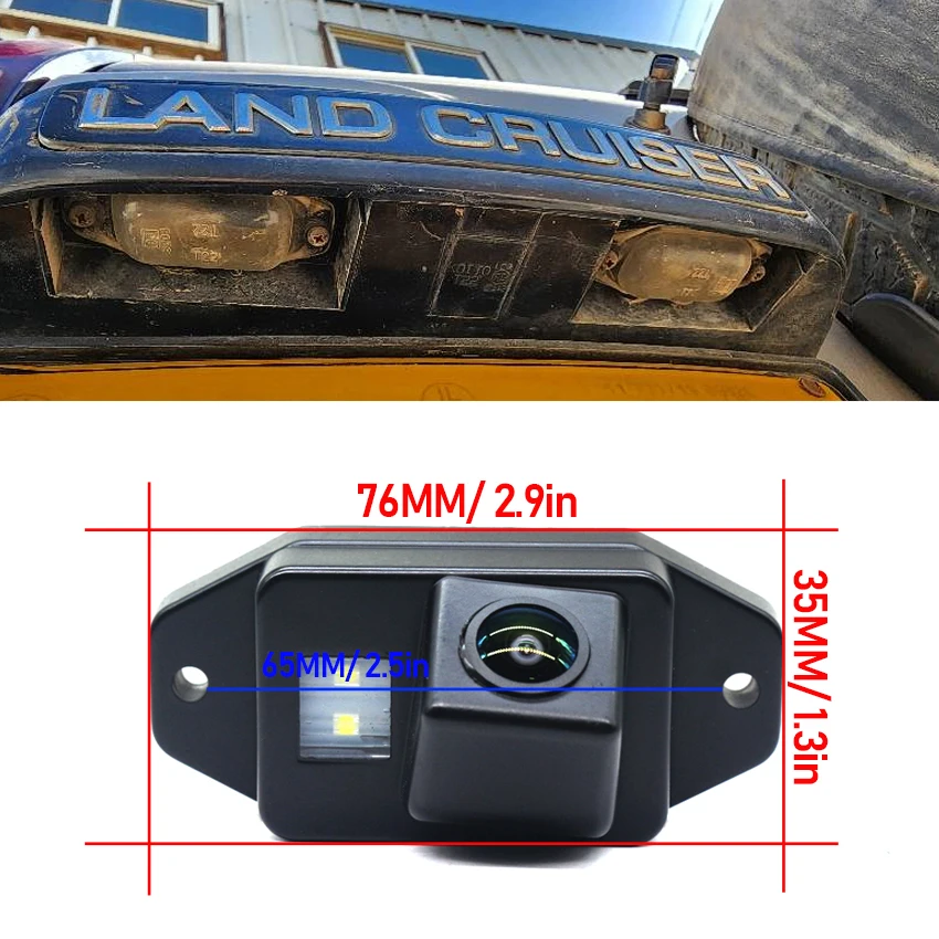 Rear View Reverse Camera Car Vehicle Parking Accessories Full HD CCD Waterproof For Toyota Land Cruiser Prado J90 J120 J150 view 2
