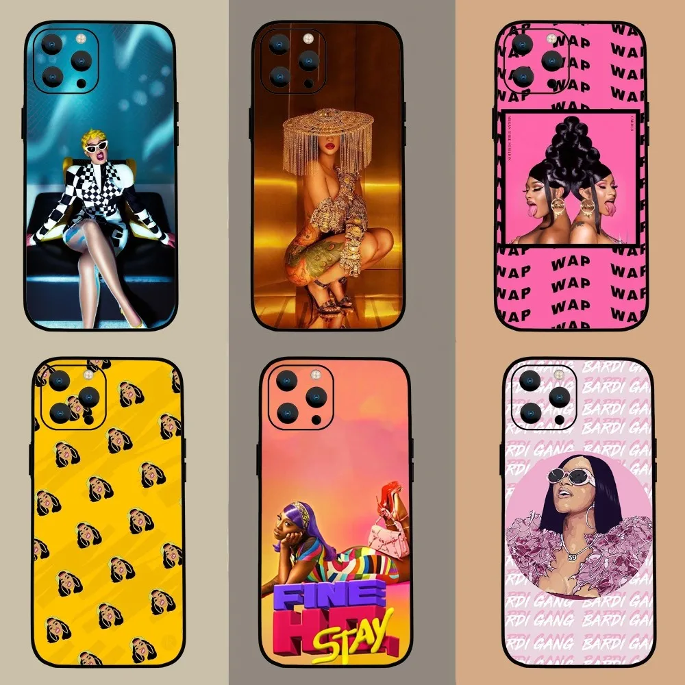 Rapper penyanyi Cardi B casing ponsel untuk Samsung Galaxy A53 A33 A70 A73 A54 A51 A71 A52S 5G cangkang penutup lunak