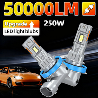 2PCS H11 LED Headlight Bulbs Canbus Head Lamp Wireless Plug And Play 50000LM 250W Super Bright H8 H9 Car Fog Light