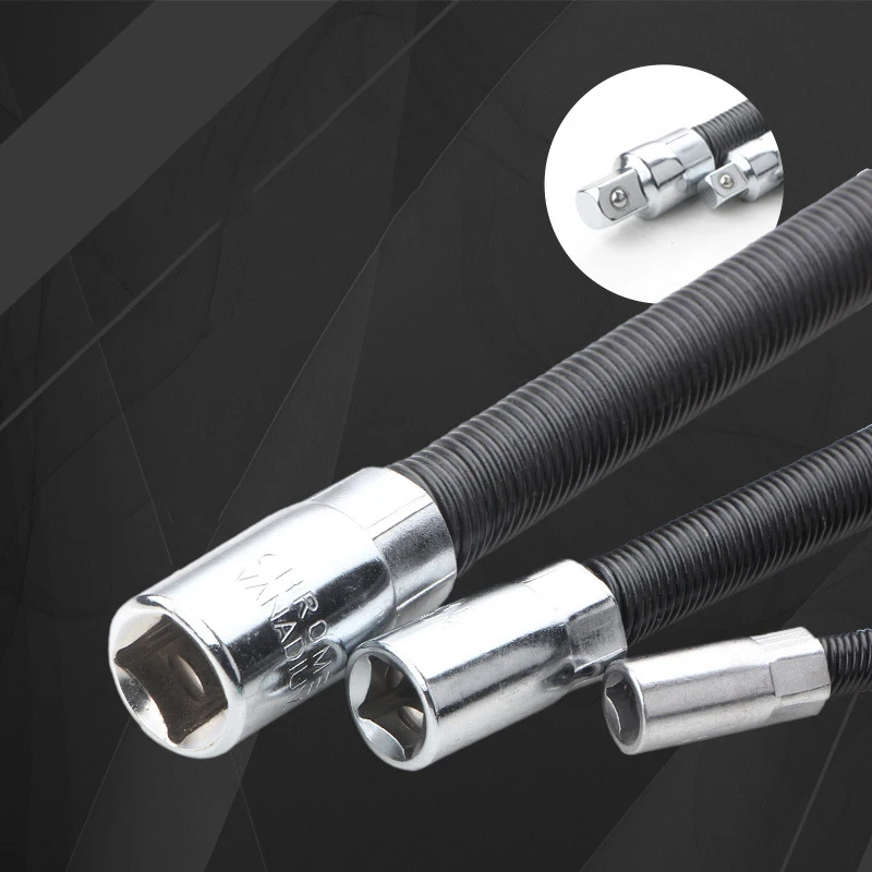 Albero flessibile 1/4 3/8 1/2 Barra di prolunga a coppia elevata Testa di conversione Presa di trasmissione Chiave a cricchetto Asta di prolunga per molla a molla manuale