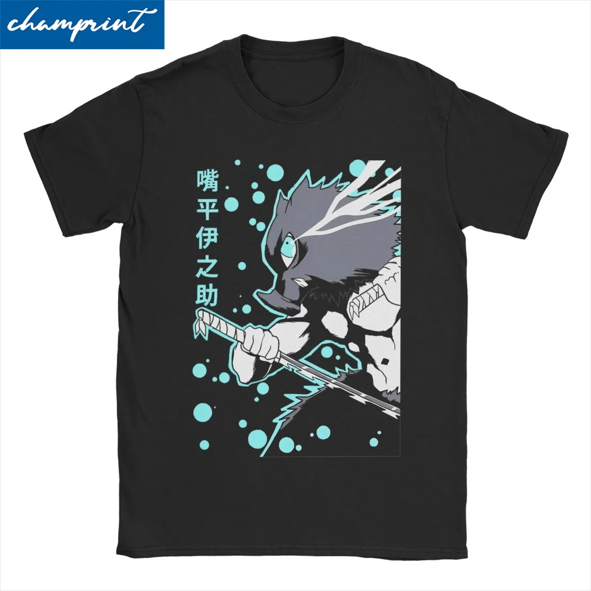 

Забавная футболка с героями мультфильмов «Убийцы демонов» Inosuke для мужчин и женщин, футболки из 100% хлопка, японские футболки Nezuko с короткими рукавами, одежда с принтом