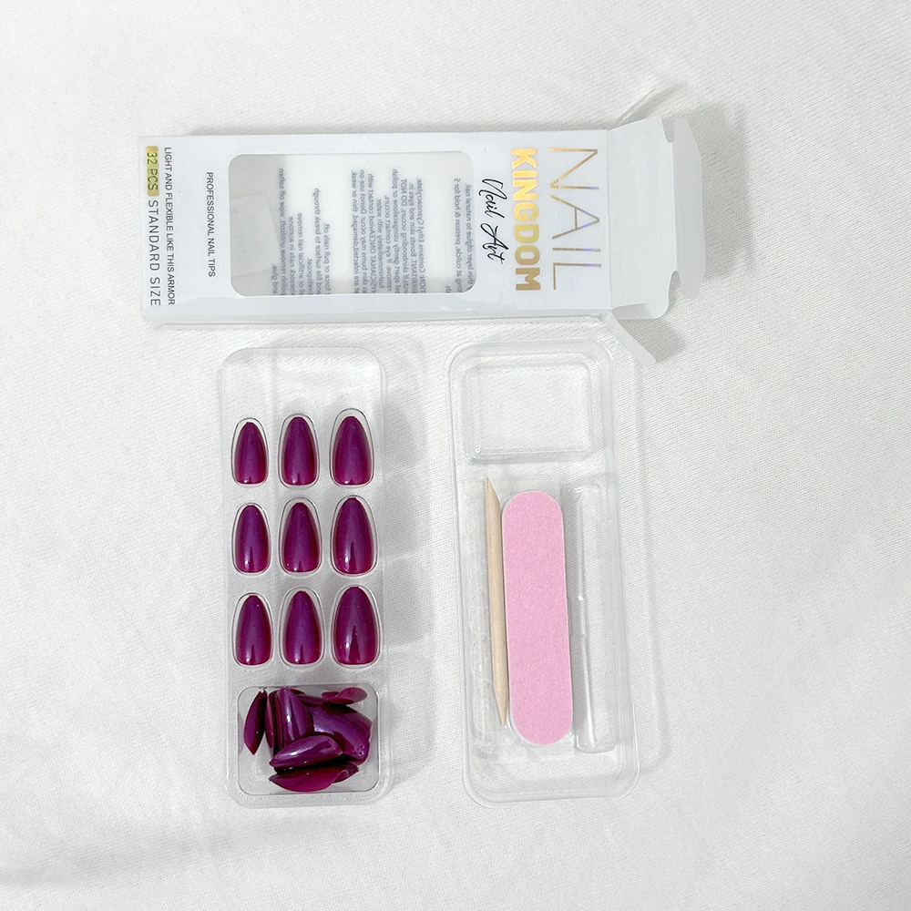 VITAGWX 32pcs Press on Nails Almond Nail Tips Fake Nail Glitter Cat Eye Nail Art Artificial Soft Gel Nails Reusable False Nails view 5