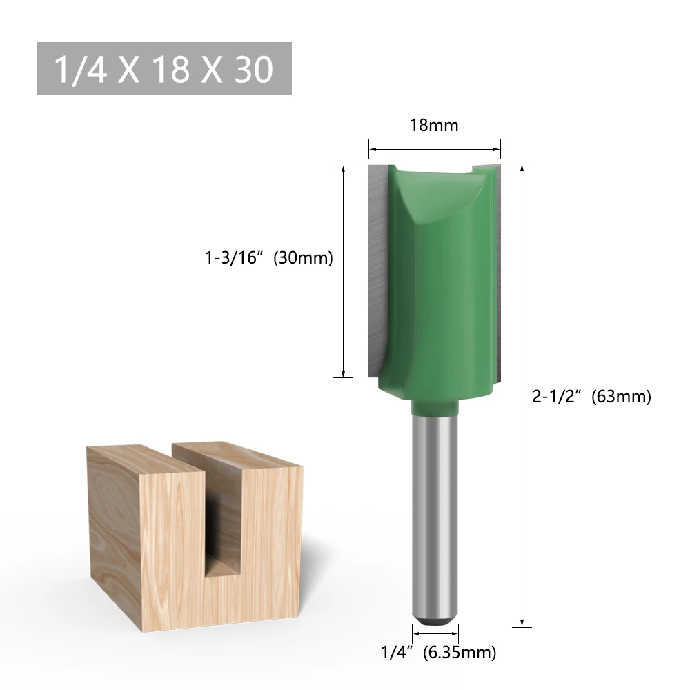 LAVIE Fräser 6mm 1/4 Schaft Hartmetall Gerade für Holznutfräsen für DIY & Professionelle Holzbearbeitung – Detail 20