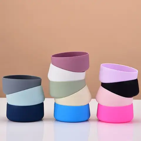 Water Drink Bottle Pad Silicone Water Cup Coasters Non-Slip Wearresistant Water Bottom Sleeve Vacuum Cup Bottom Mat Mug