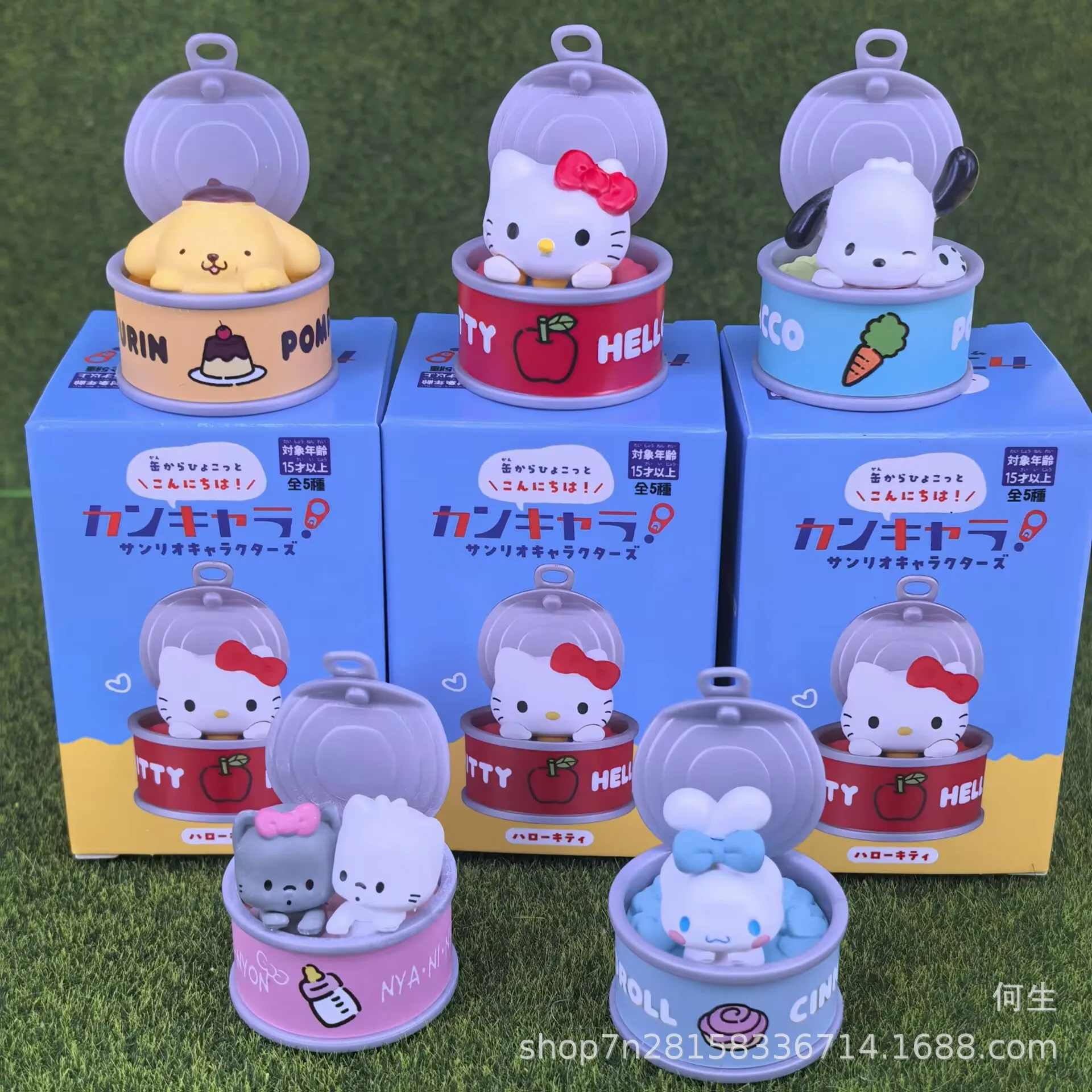 Niedliche Sanrio-Figuren in einer Dose: Hello Kitty, Pompompurin Mystery Blind Box Geschenke, Spielzeugmodelle, Anime-Figuren, Sammelornamente – Detail 2