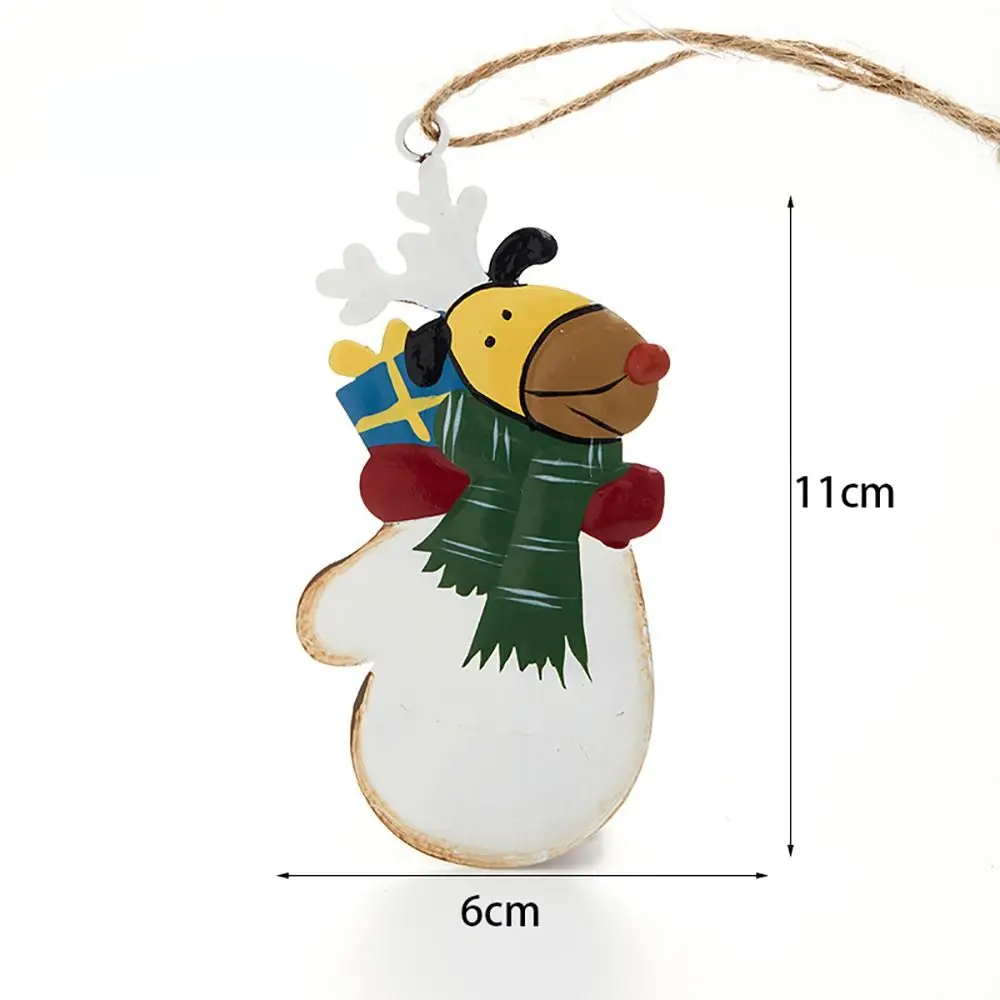 Crafts Party Supplies Festival Favors Xmas Tree Ornaments Snowman Reindeer Cartoon Santa Claus Christmas Hanging Decoration