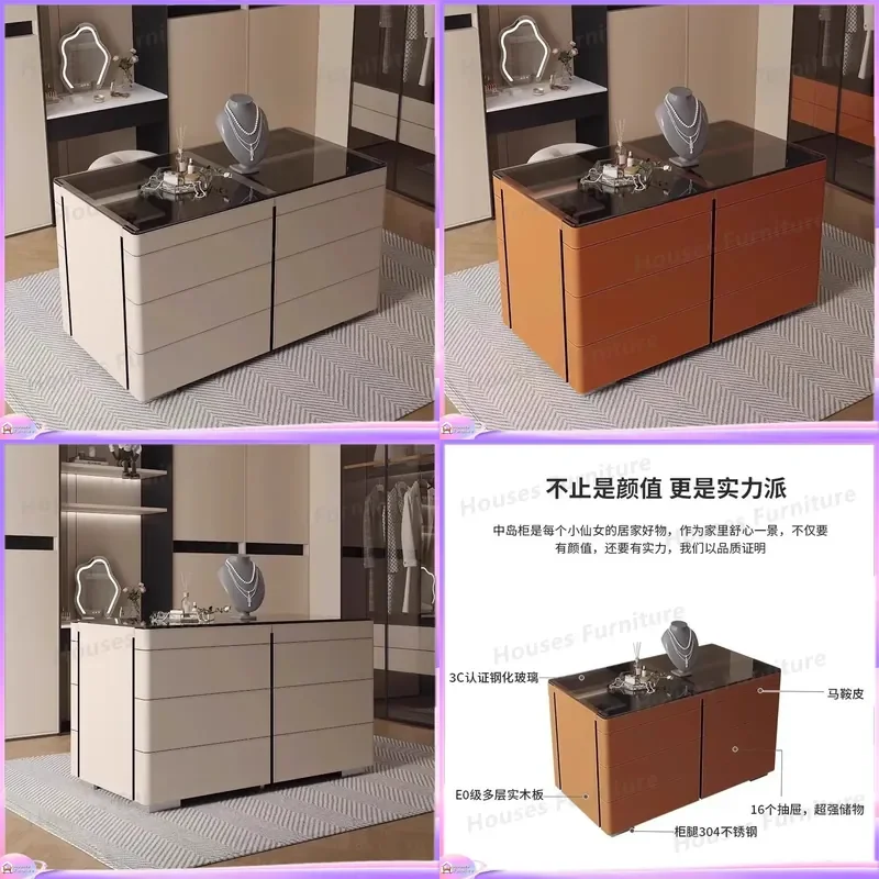 Modern Luxury Shoe Cabinet Italian Saddle Leather Entryway Storage Bench Hallway Organizer Floor Standing Display Rack