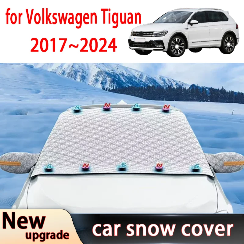 

Car Snow Shield for Volkswagen Tiguan 2017-2024 Outdoor Winter Front Windshield Window Freeze FrostCoverSunshade Accessories