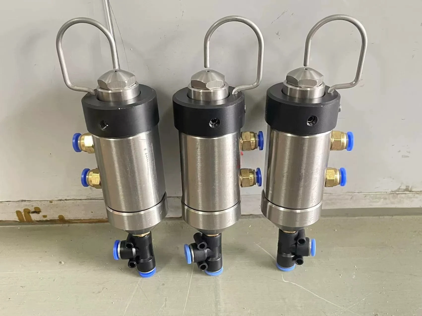 SS Impact Type Air Atomizing Nozzles For Coal Washing Plant Adjustable Angle Automatic Spray Humidification Dust Suppression - view 4
