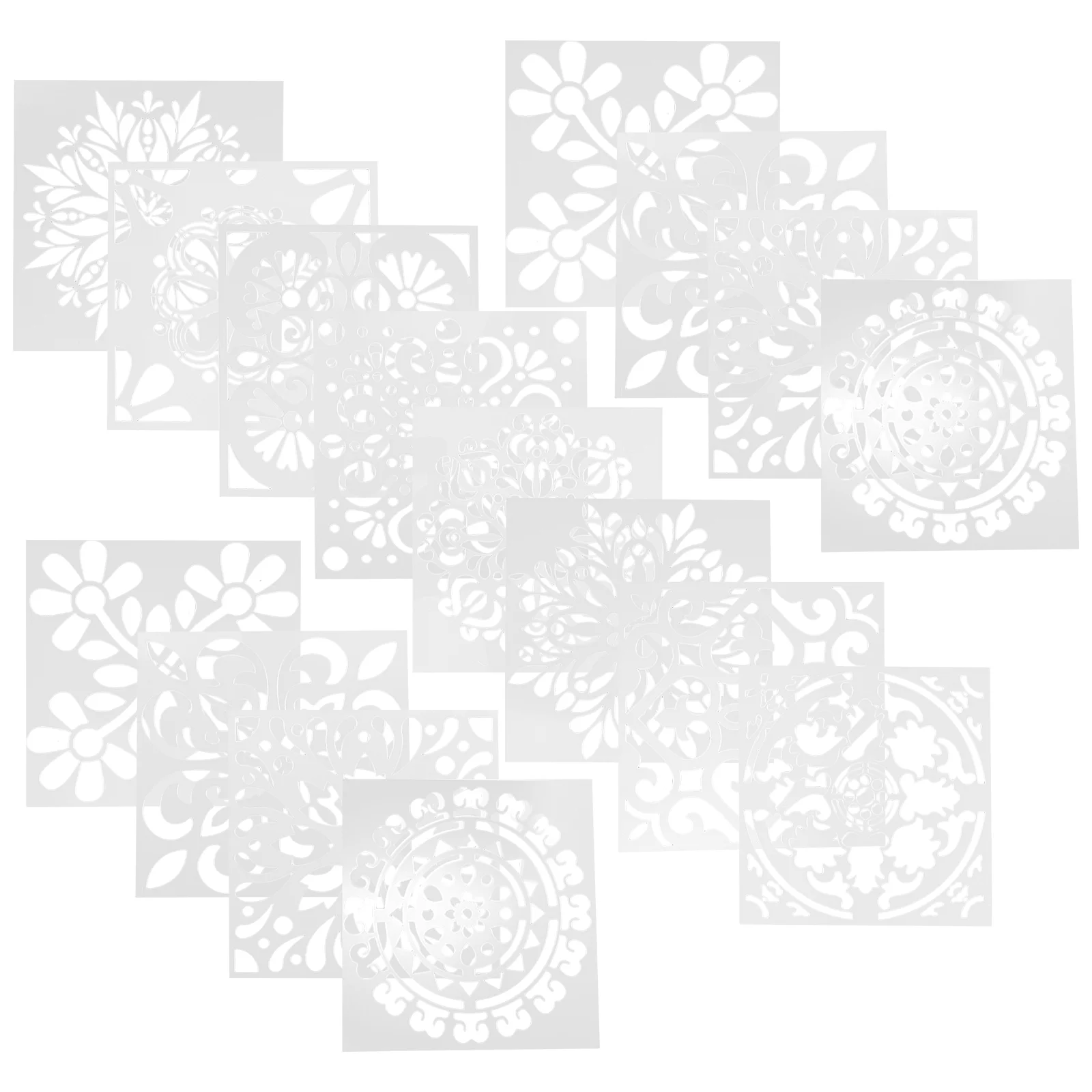 

16pcs Mandala Painting Templates Kid Drawing Graffiti Templates Drawing Tools for Girl Boy Templates Painting