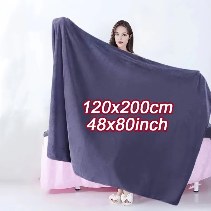 120X200cm Extra Large Thick Bath Towel Super Absorbent Quick Dry Microfiber for Adults Men Women Home Bath Spa Gym Travel