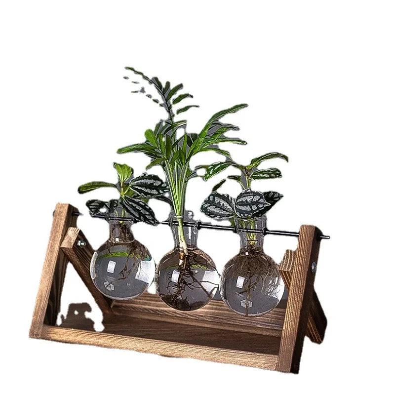 

High-End Living Room Dining Table Green Plant Bedroom Desktop Hallway High-End Decoration High-Grade Sense Niche Vase