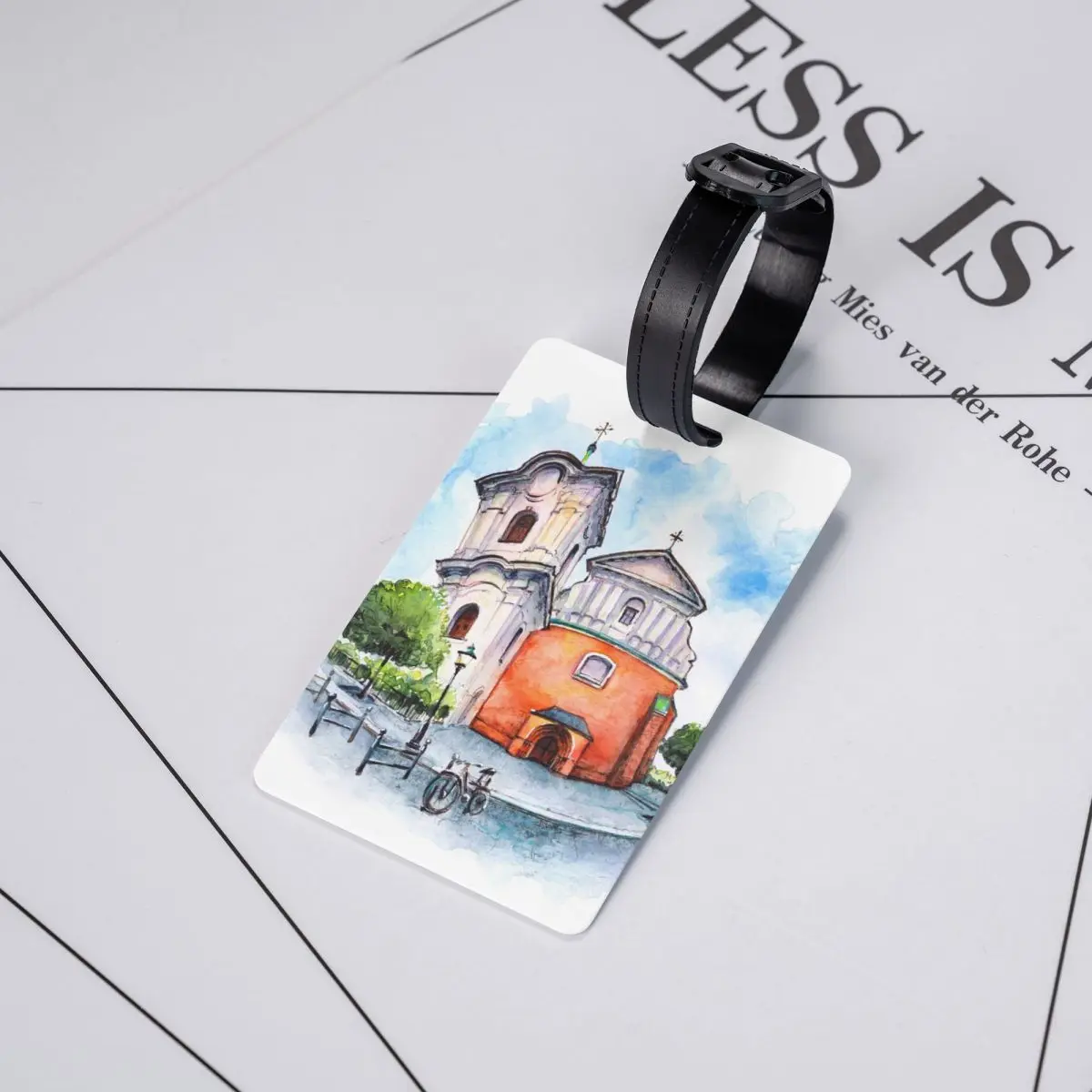 Church Of Sacred Heart Of Jesus In Poznan, Польша Багажная бирка для чемоданов Конфиденциальная обложка ID Label