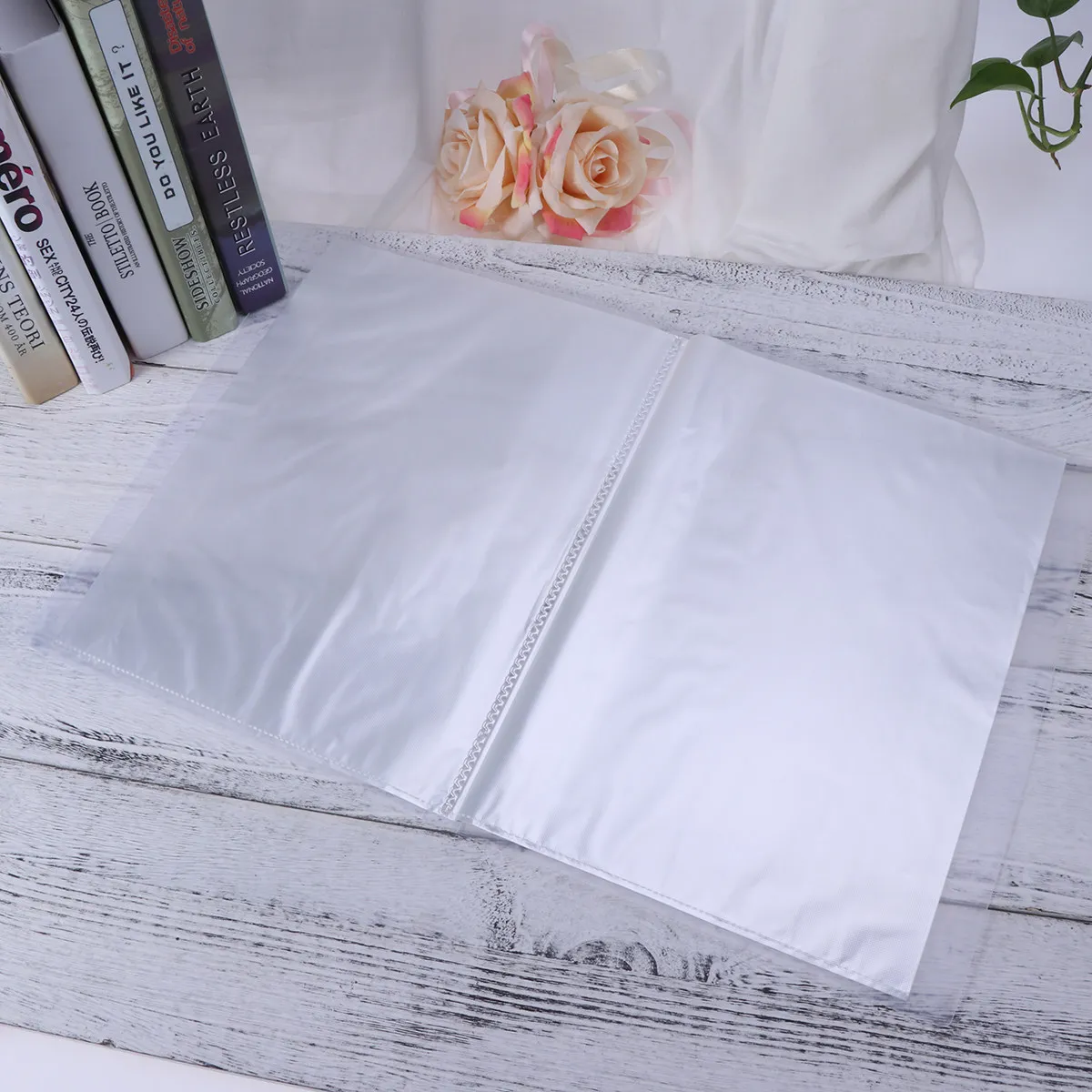 

Information Booklet A4 Folder Insert 20 Pages Plastic Test Paper Holder For School Office Homework Filing Storage