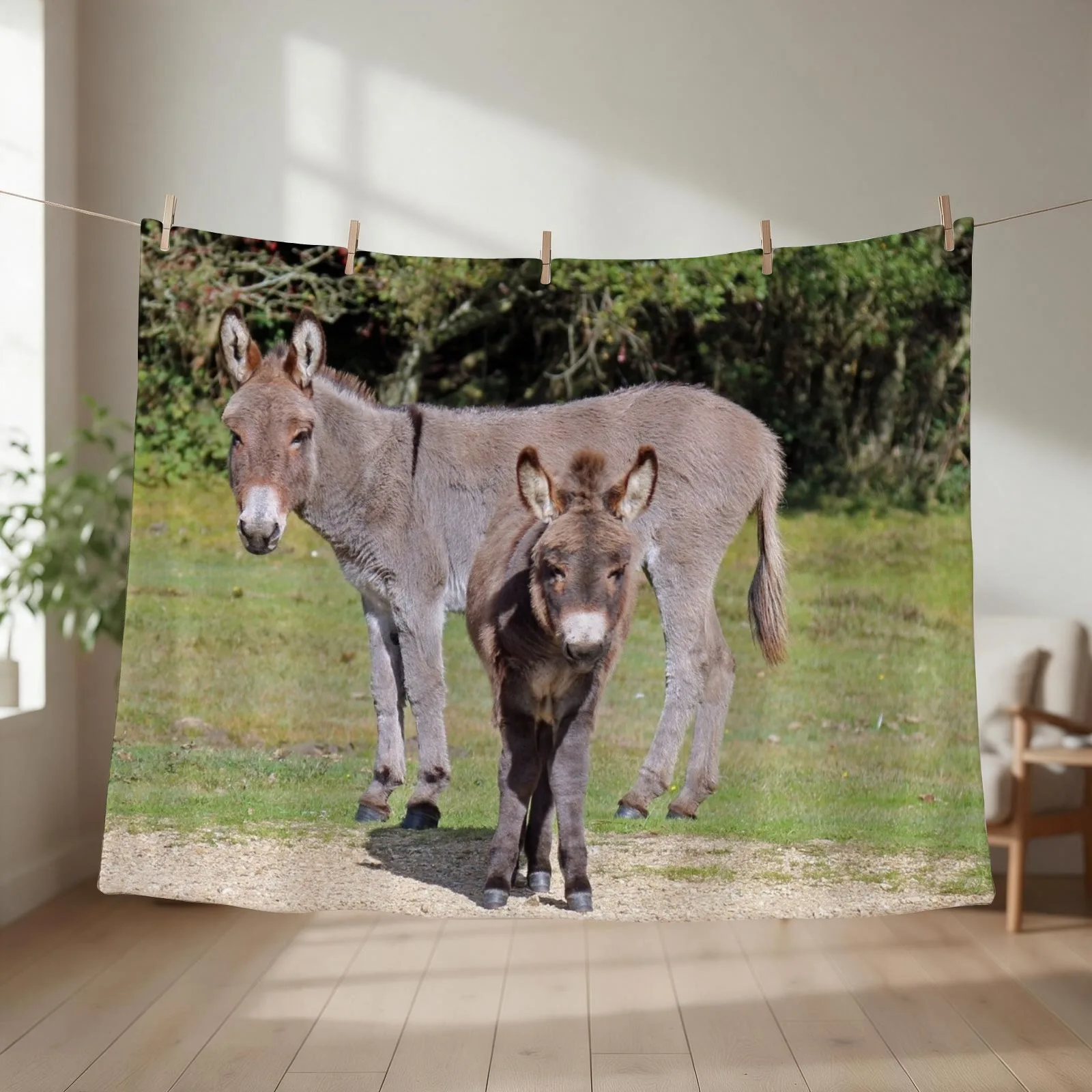 Mother and child Throw Blanket for sofa For Decorative Sofa Hair Decorative Beds Blankets