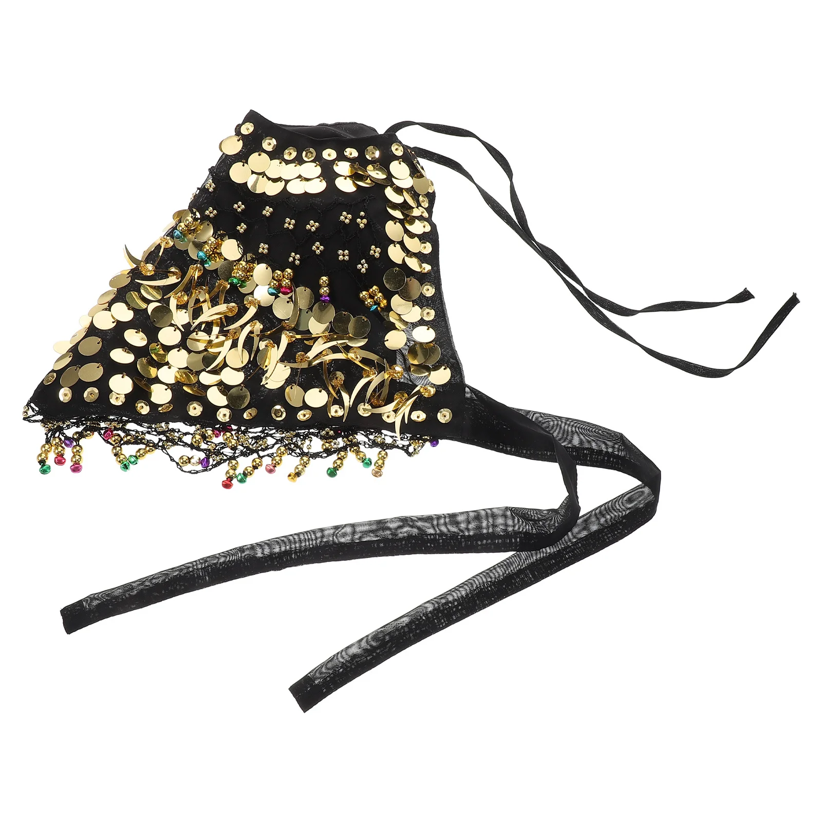 

Sequin Belly Dancing Top Women Outfit Colorful Sparkly Fringe Bra for Festival Tribal Rave Carnival Dance Costume