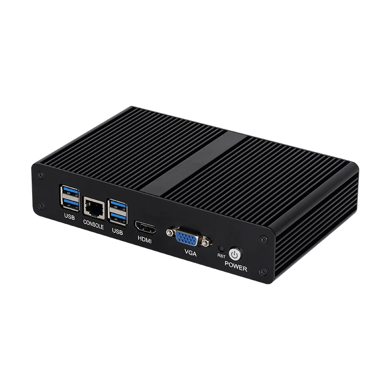 Helorpc 6 LAN pantalla Dual Mini PC Intel Pentium 4405U CPU soporte despertador NIC boot win10/11 sistema Linux PC Industrial