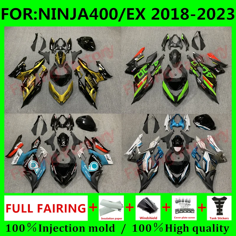 

Новый мотоциклетный комплект обтекателей для Ninja400 EX400 EX Ninja 400 2018 2019 2020 2021 2022 2023