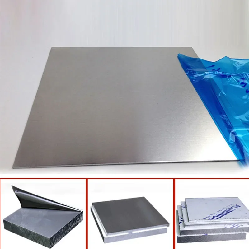 1PC 1060 Aluminum Flat Plate Sheet Machinery Parts Pure Aluminum Customizable , DIY Material Model Parts Thickness 1/2/3/4/5mm