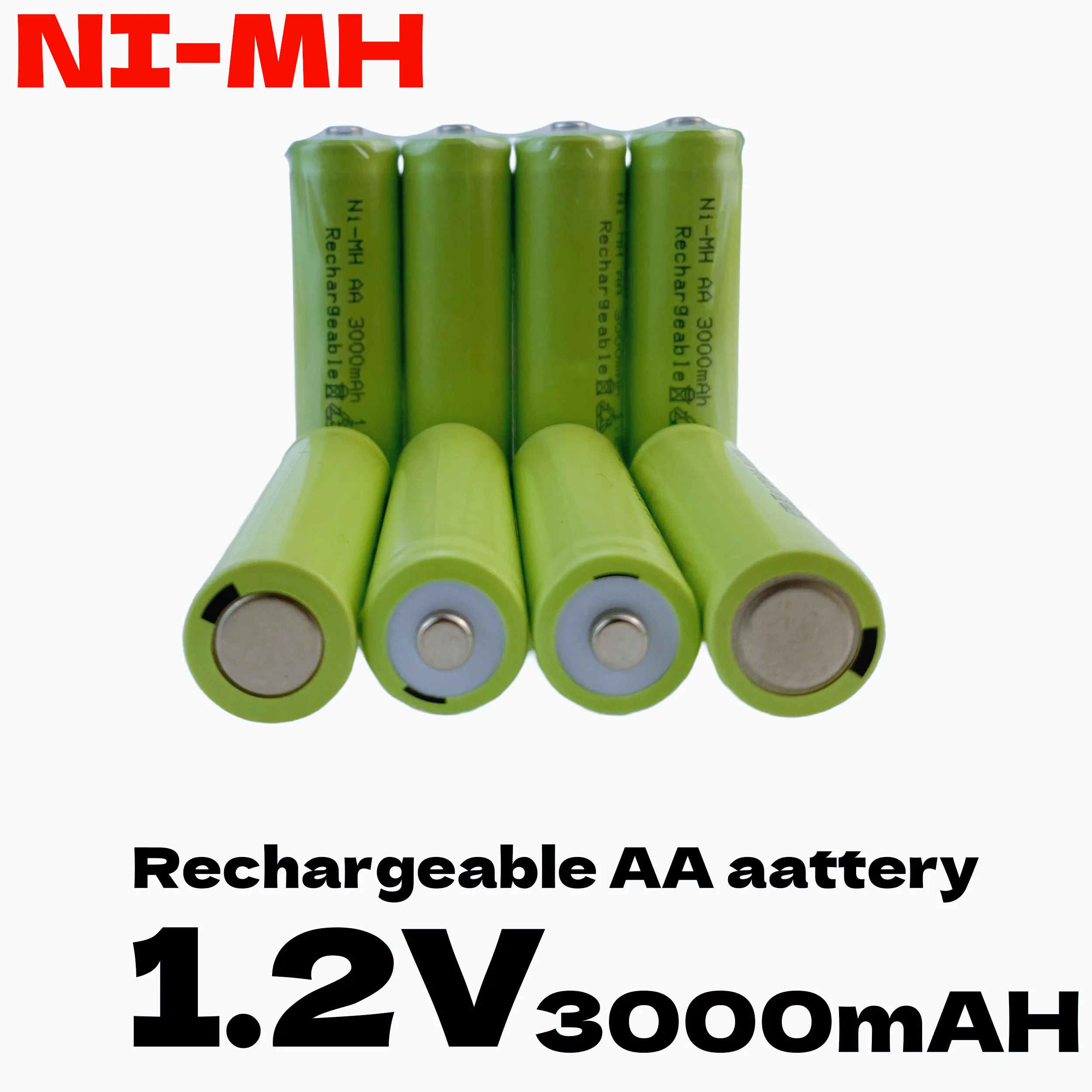 

AA 1.2V 3000mAh nickel hydrogen rechargeable battery garden solar light LED flashlight lantern flashlight microphone