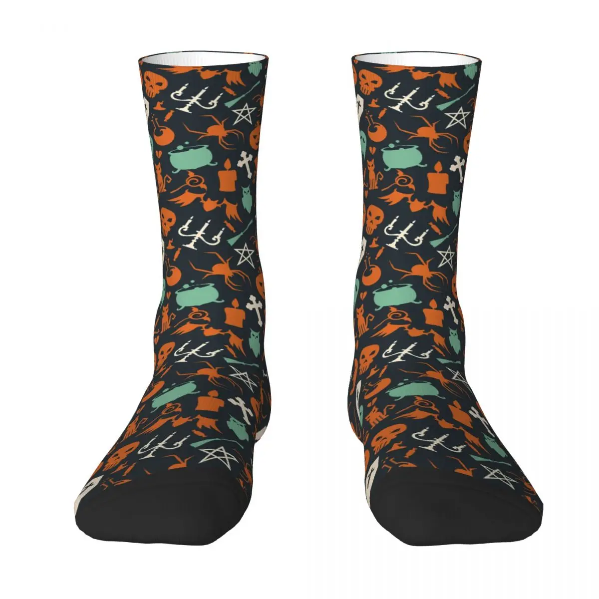 Muster Halloween Süßes oder Saures Socken Sport 3D-Druck Jungen Mädchen Mid-Calf Socke