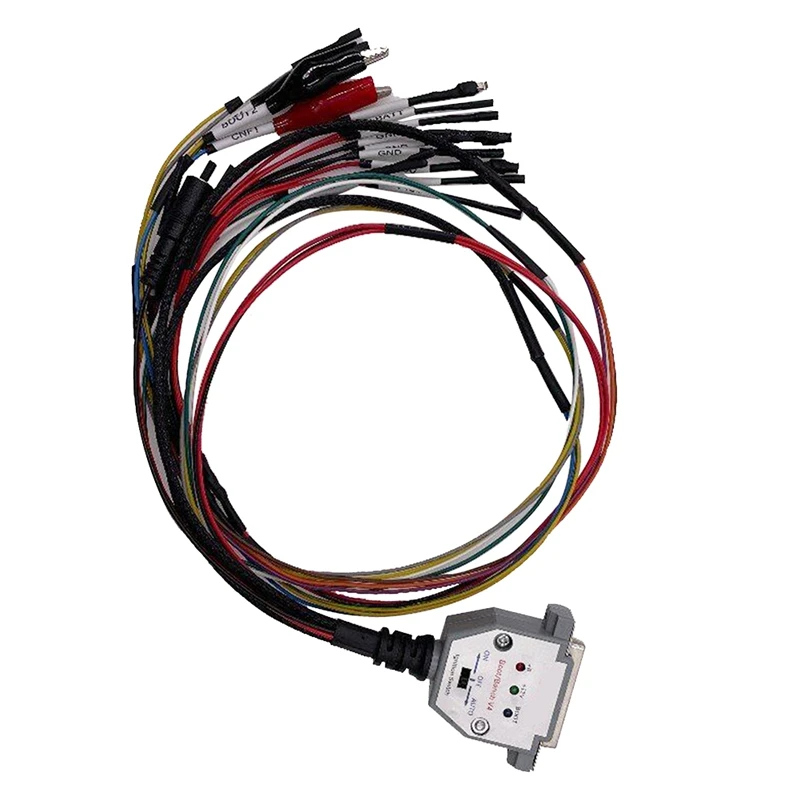 

3 LED LIGHTS With Switch Boot Bench Cable DB25 For SM2 PRO+ J2534 VCI Read Write ECU BATT VCC KLINE CAN-L