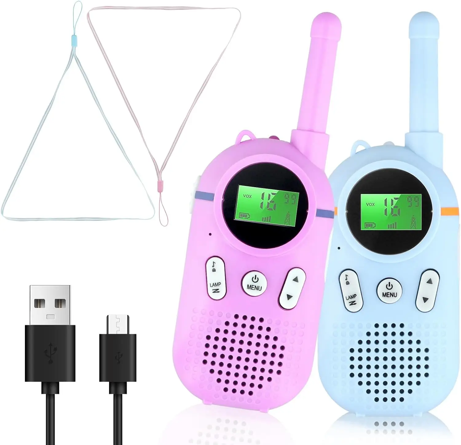 Walkie Talkies pour Les Enfants, Talkie-Walkie Rechargeable Jouet d'Extérieur, Talkie Walkie Longue Portée Enfant pour Aventures